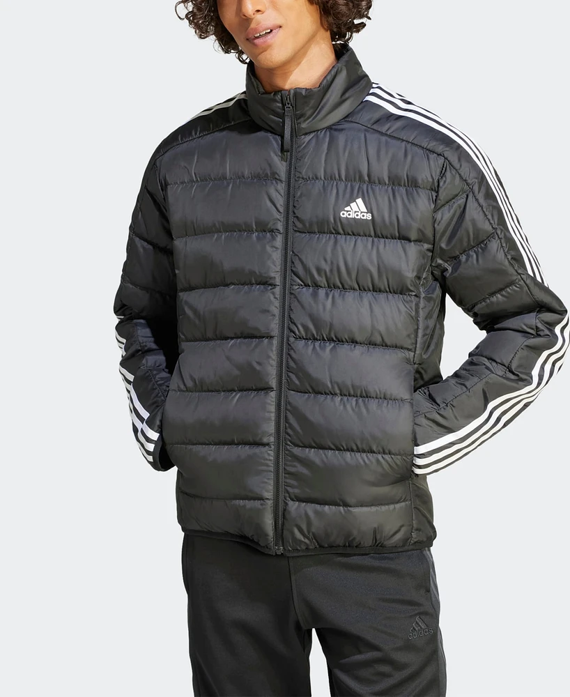 adidas Men's Essentials 3-Stripes Light Down Sportswear Jacket