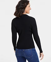 I.n.c. International Concepts Women's Johnny-Collar Sweater, Created for Macy's