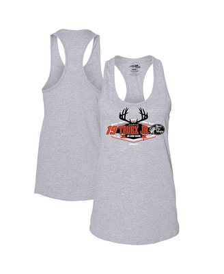 Joe Gibbs Racing Team Collection Women's Gray Martin Truex Jr Racer Back Tank Top