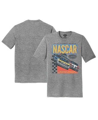 E2 Apparel Men's Gray Nascar Super Speedway Division Tri-Blend T-Shirt