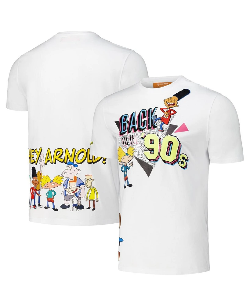 Freeze Max Men's White Hey Arnold Back to The '90s Regular Fit T-Shirt