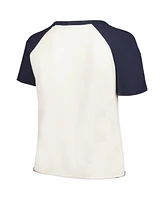 Soft As A Grape Women's White New York Yankees Plus Size Baseball Raglan T-Shirt