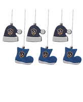 Foco La Galaxy Six-Pack Shatterproof Santa Hat Stocking Ornament Set