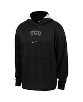 Nike Men's Black Tcu Horned Frogs Basketball Spotlight Performance Pullover Hoodie