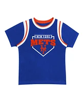 Outestuff Preschool New York Mets Loaded Base T-Shirt Shorts Set