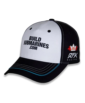 Checkered Flag Sports Men's White/Black Brad Keselowski BuildSubmarines.com Uniform Adjustable Hat