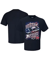 Hendrick Motorsports Team Collection Men's Navy William Byron Liberty University Patriotic Car T-Shirt