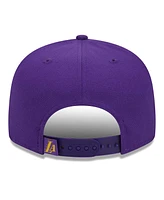 New Era Men's Purple Los Angeles Lakers Side Logo 9FIFTY Snapback Hat