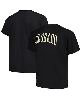 Profile Men's Black Colorado Buffaloes Big Tall Wordmark T-Shirt