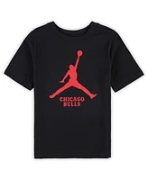 Jordan Preschool Black Chicago Bulls Essential Jumpman T-Shirt