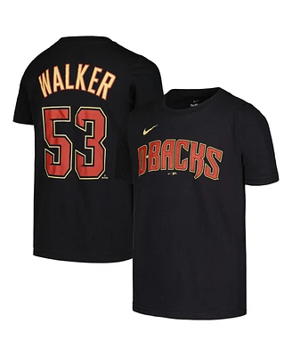 Nike Big Boys and Girls Christian Walker Black Arizona Diamondbacks Name Number T-Shirt