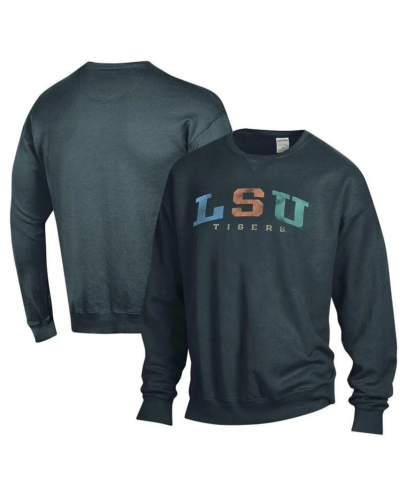 Comfortwash Men's and Women's Gray Lsu Tigers Oversized Pullover Sweatshirt