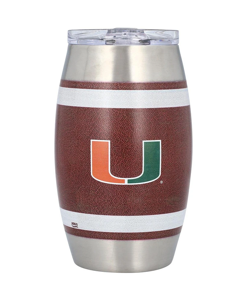 Indigo Falls Miami Hurricanes 15oz. Football Tumbler