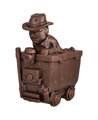 Geeki Tikis Indiana Jones 24oz. Indy in a Mine Cart Tiki Mug with Lid