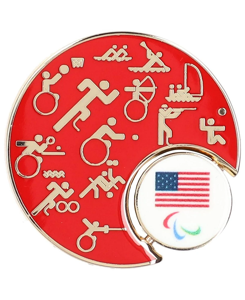 Honav Team Usa Paralympic Games Pictogram Slider Lapel Pin