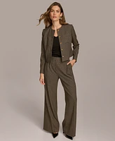 Donna Karan New York Women's Houndstooth Cropped Jacket