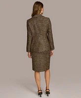 Donna Karan New York Womens Tweed Jacket Pencil Skirt