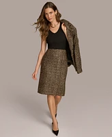 Donna Karan New York Women's Tweed Pencil Skirt