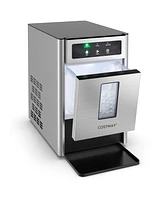 Costway Countertop Nugget Ice Maker with Self-Cleaning Function Manual & Auto Water Refill