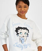 Grayson Threads, The Label Juniors' Betty Boop Snow Angel Sweatshirt