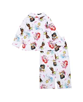 Disney Princess Toddler Girl Long Sleeve Collared 2-Piece Set