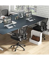 Costway Ergonomic Office Chair with Flip-Up Armrests Rocking Backrest Computer Desk Chair