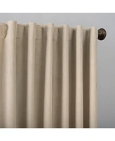 Amherst Velvet Noise Reducing Thermal Extreme 100% Blackout Back Tab Curtain Panel