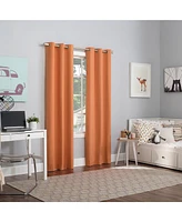 Sun Zero Harper Bright Vibes 100% Blackout Grommet Curtain Panel, 40" x 84"