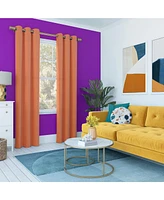 Sun Zero Harper Bright Vibes 100% Blackout Grommet Curtain Panel, 40" x 84"