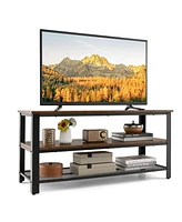 Gymax Tv Stand for TVs up to 50 Inches 3-Tier Entertainment Center