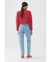 Nocturne Women's High Waisted Mom Jeans