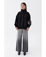 Nocturne Women's Knitted Sweater with Cut-Out Detail