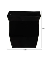 Slickblue 11.75" Fluted Metal Square Planter