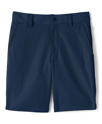 Lands' End Big Boys Husky School Uniform Active Chino Shorts