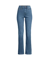 Lands' End Women's Recover High Rise Bootcut Blue Jeans