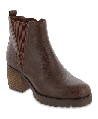 Mia Women's Jody Lug Sole Chelsea Booties