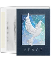 Masterpiece Studios Stained Glass Dove Holiday Boxed Cards