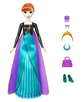 Disney Frozen Spin Reveal Anna Fashion Doll Accessories with 11 Surprises