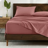 Bare Home Organic Cotton Percale Sheet Set California King