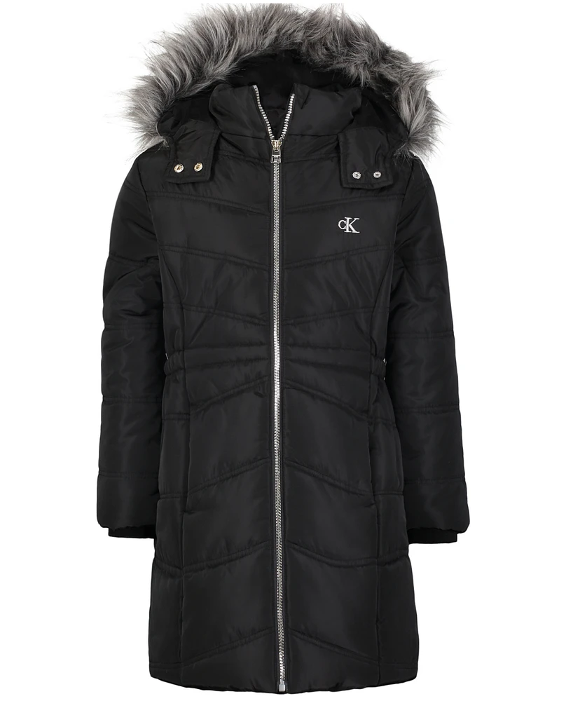 Calvin Klein Toddler and Little Girls Aerial Jacket