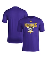 Adidas Men's Purple Washington Huskies 2024 Locker Trilateral Pre-Game T-Shirt