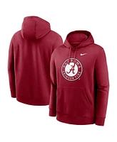 Nike Men's Crimson Alabama Tide Primetime Alternate Logo Club Fleece Pullover Hoodie