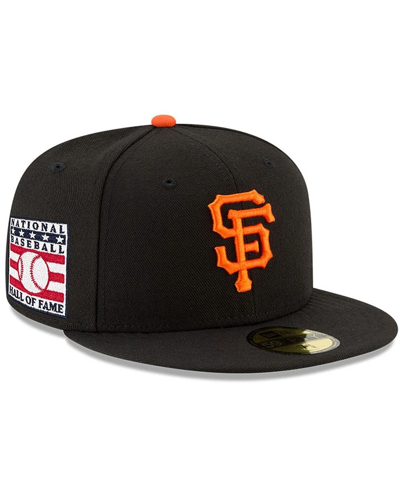 New Era Men's Black San Francisco Giants National Baseball Hall of Fame 59FIFTY Fitted Hat