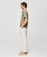 Mango Men's Cotton Lyocell Pleated Pants