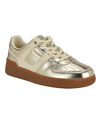 Guess Women's Inart Low Profile Sporty Gum Bottom Lace-Up Sneakers