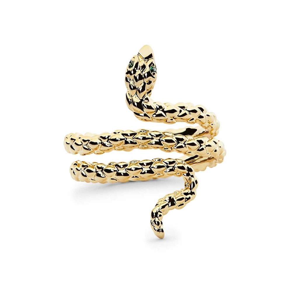 Ana Luisa Gold Snake Ring - Petra