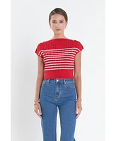 English Factory Women's Off Shoulder Top