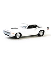 Greenlight Collectibles 1/64 Plymouth Hemi 'Cuda Alpine White, GreenLight Muscle Series