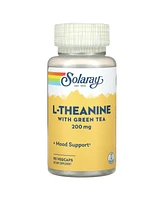 Solaray L-Theanine With Green Tea 200 mg - 90 VegCaps - Assorted Pre