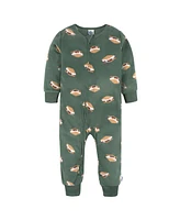 Gerber Baby Boys Footless Fleece Pajamas, 3-Pack